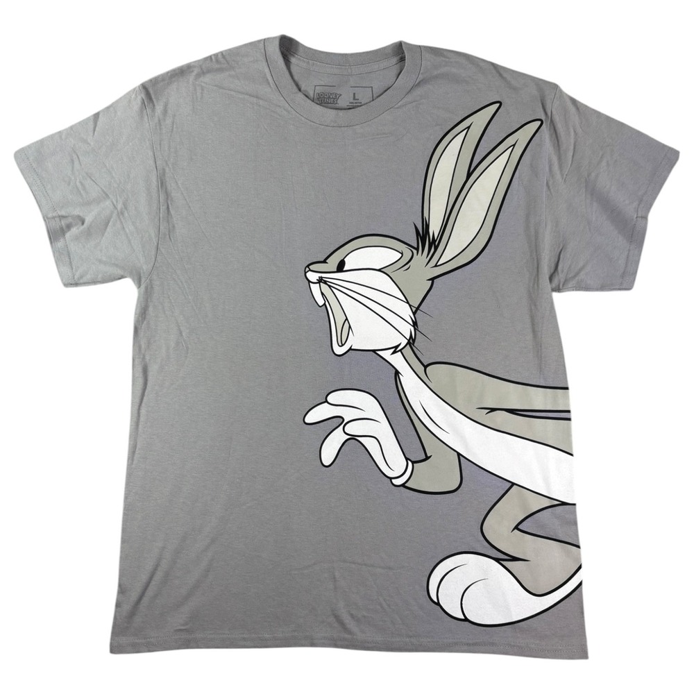 Civil x Looney Tune Bugs‎ Bunny Graphic T-Shirt Gray Mens Large
